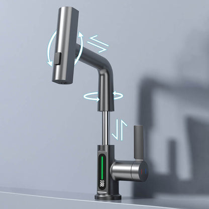 Flexible Kitchen Faucet With Long Extendable Hose
