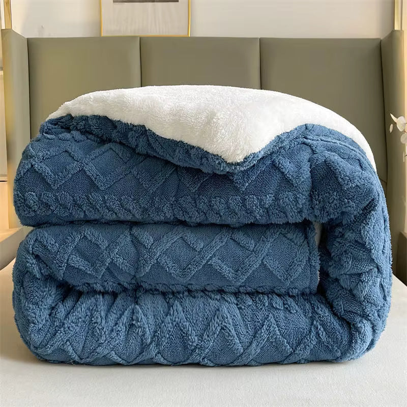 Cozy Plush Weighted Blanket Super Soft for Cold Nights