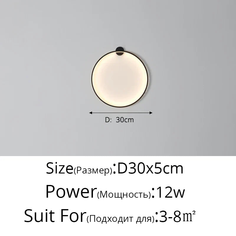 Dimmable LED Wall Lamp with Adjustable Brightness