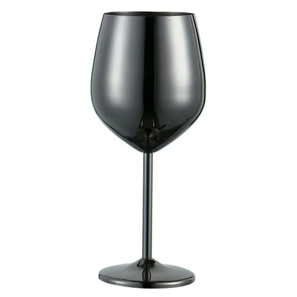Silver Coated Mirrored Wine Glass