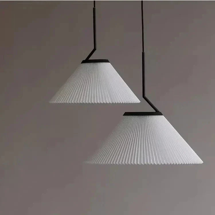 Creamy Fabric Shade Pendant Ceiling Light