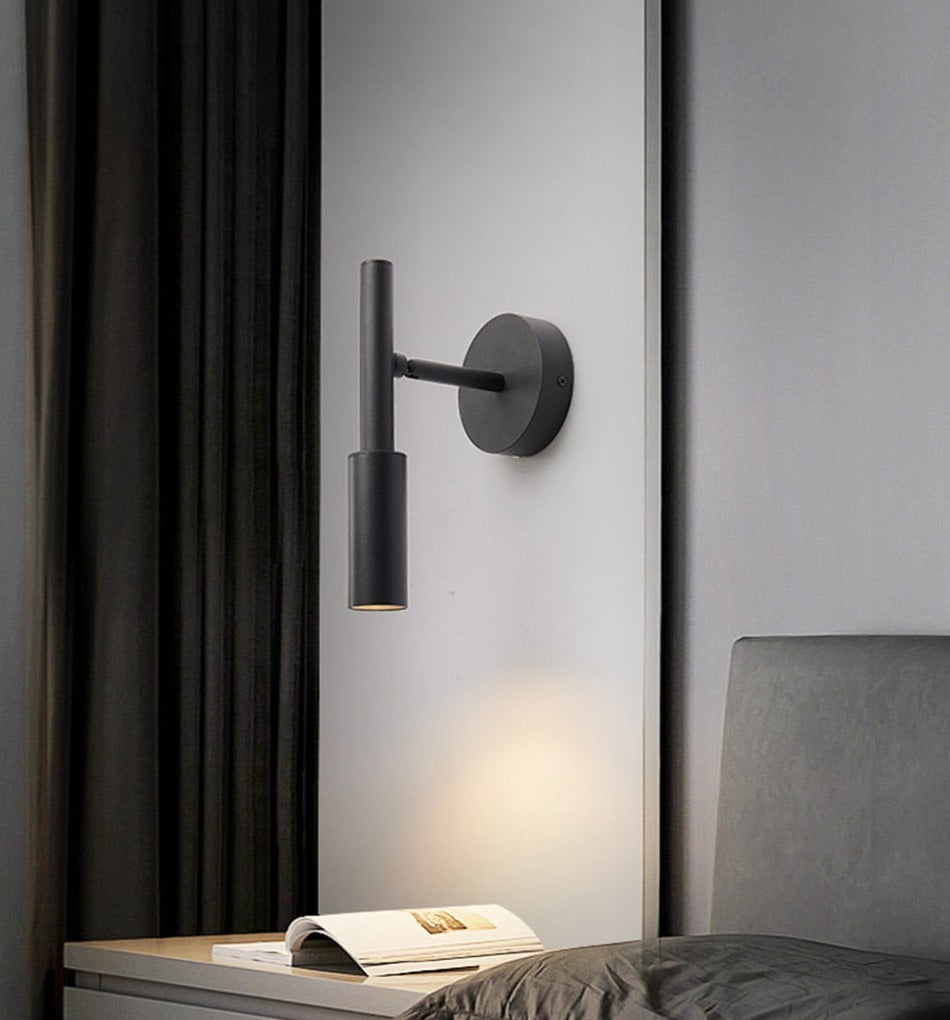 Flexible Black Adjustable Wall Reading Lamp - Lusomart