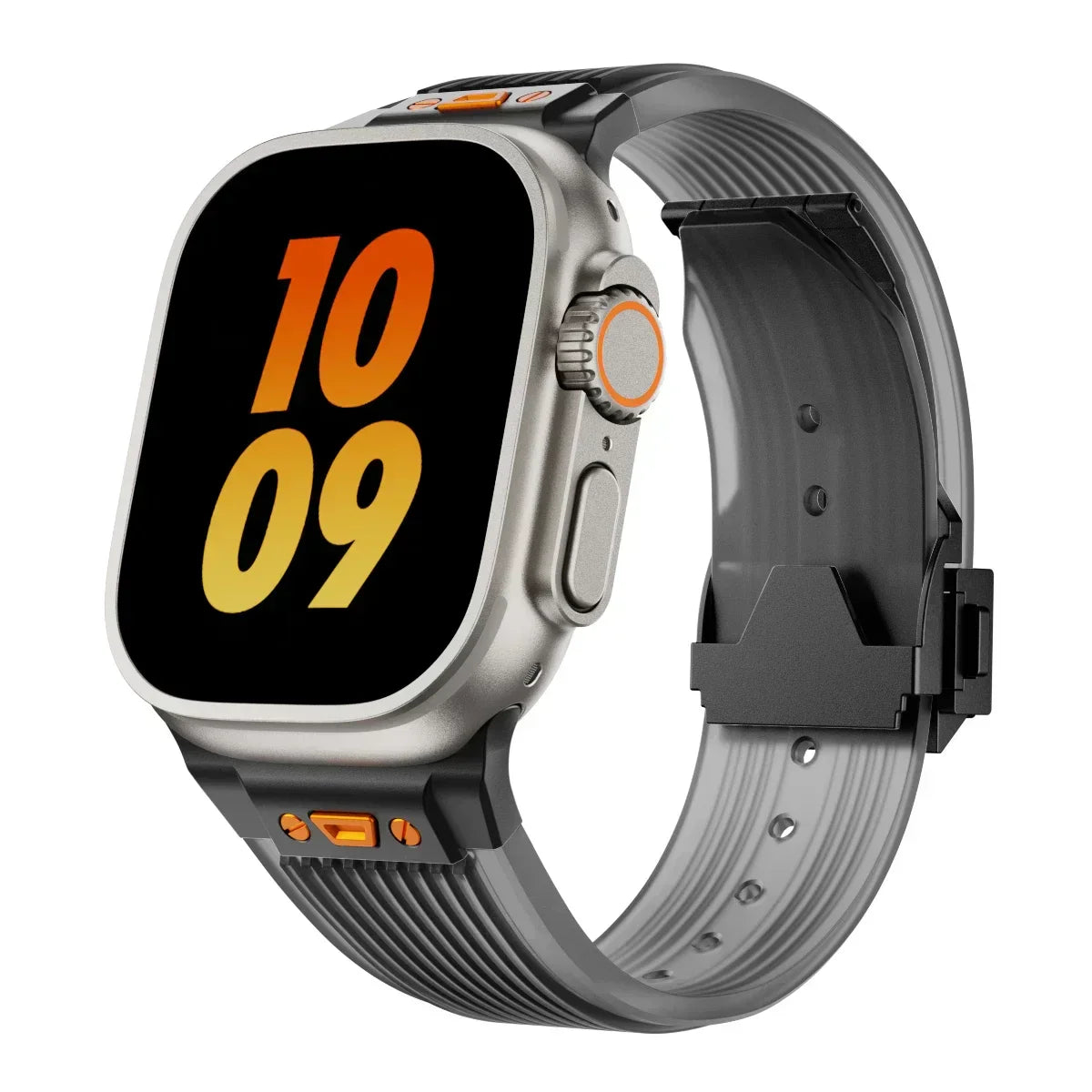 Soft Clear Apple Watch Silicone Strap Daily Wear