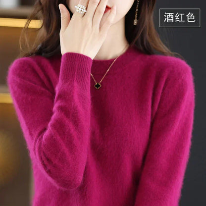 Soft Women's Cashmere Crew Neck Classic Fit Sweater