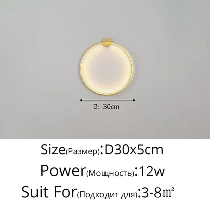 Dimmable LED Wall Lamp with Adjustable Brightness