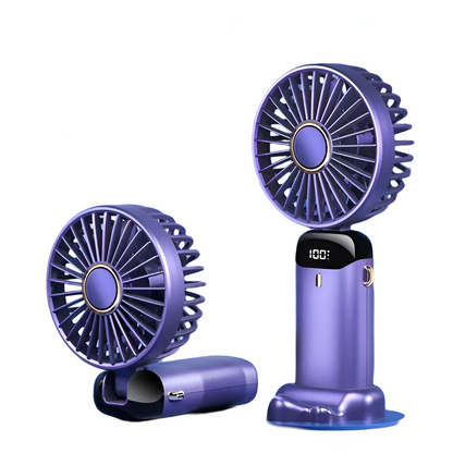 Portable Rechargeable Fan, Quiet 5-Speed Adjustable