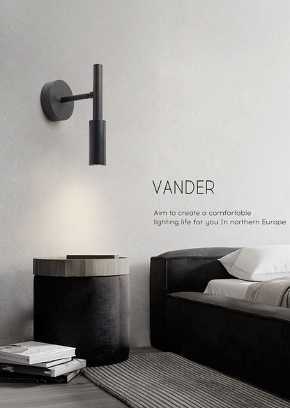 Flexible Black Adjustable Wall Reading Lamp