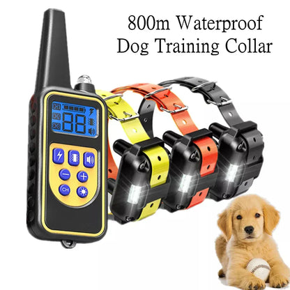 Rechargeable Waterproof Dog Shock Training Collar - Lusomart