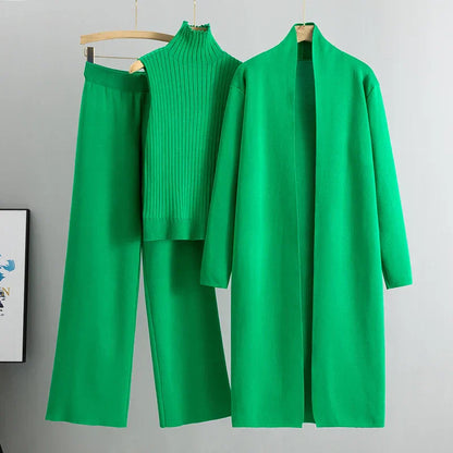 Comfy Women's 3 Piece Loungewear Set Top And Pants
