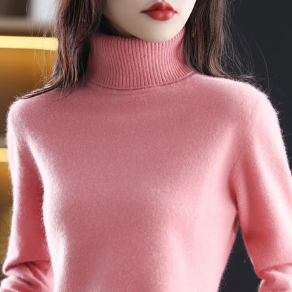 Soft Cashmere Women's Turtleneck Sweater