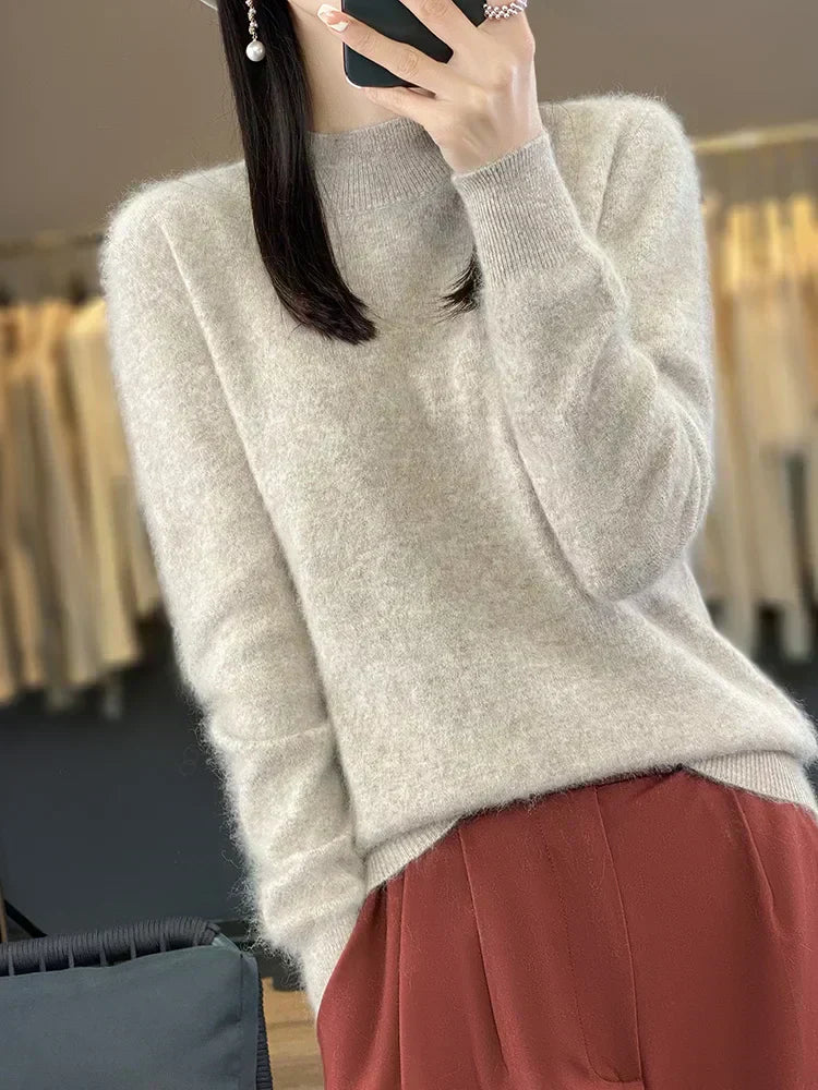 Luxurious Pure Cashmere Women's Soft Knit Sweater