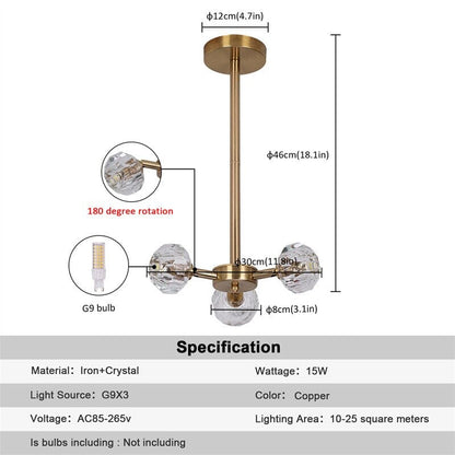 Luxury Glass Drop Pendant Lamp