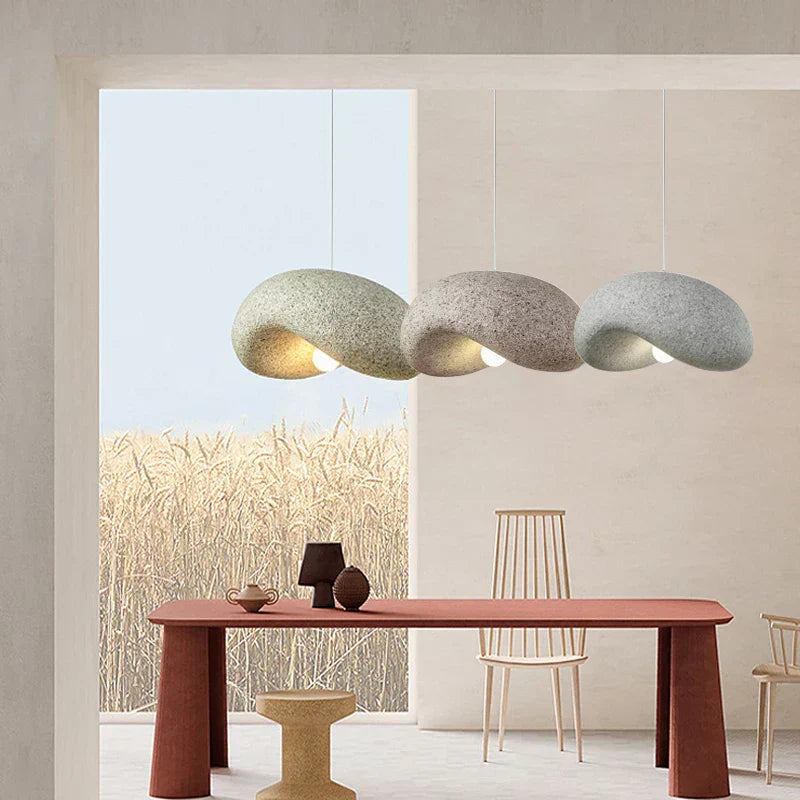 Rustic Wooden Drop Pendant Lamp