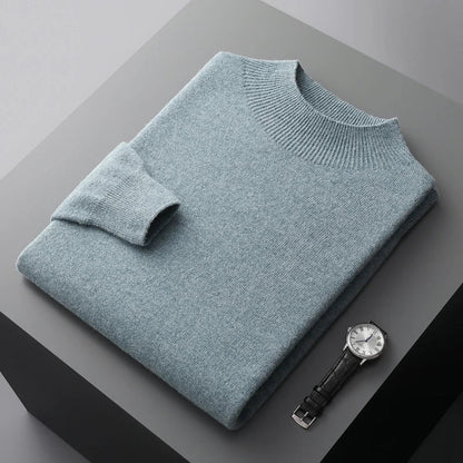 Warm Mens Merino Wool Crew Sweater