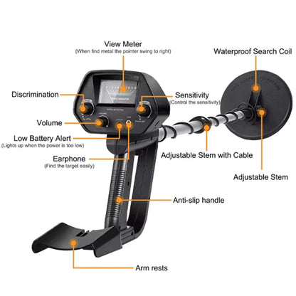 Professional Metal Detector For Gold And Treasure Hunting