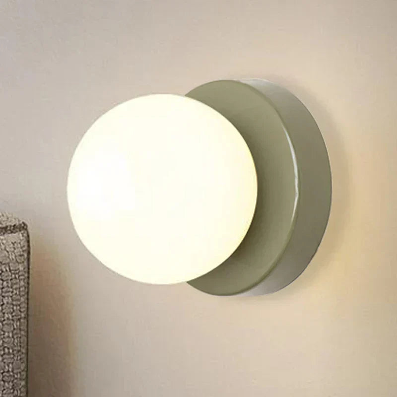 Elegant Round Glass LED Wall Lamp - Lusomart