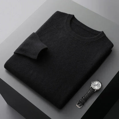 Premium Men's Merino Wool Crew Sweater
