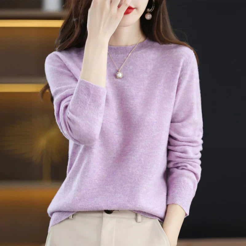 Soft Merino Wool Women's Sweater for Fall Winter