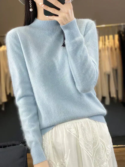 Luxurious Pure Cashmere Women's Soft Knit Sweater