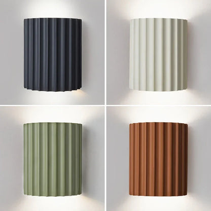 Contemporary White Resin Wall Light - Lusomart