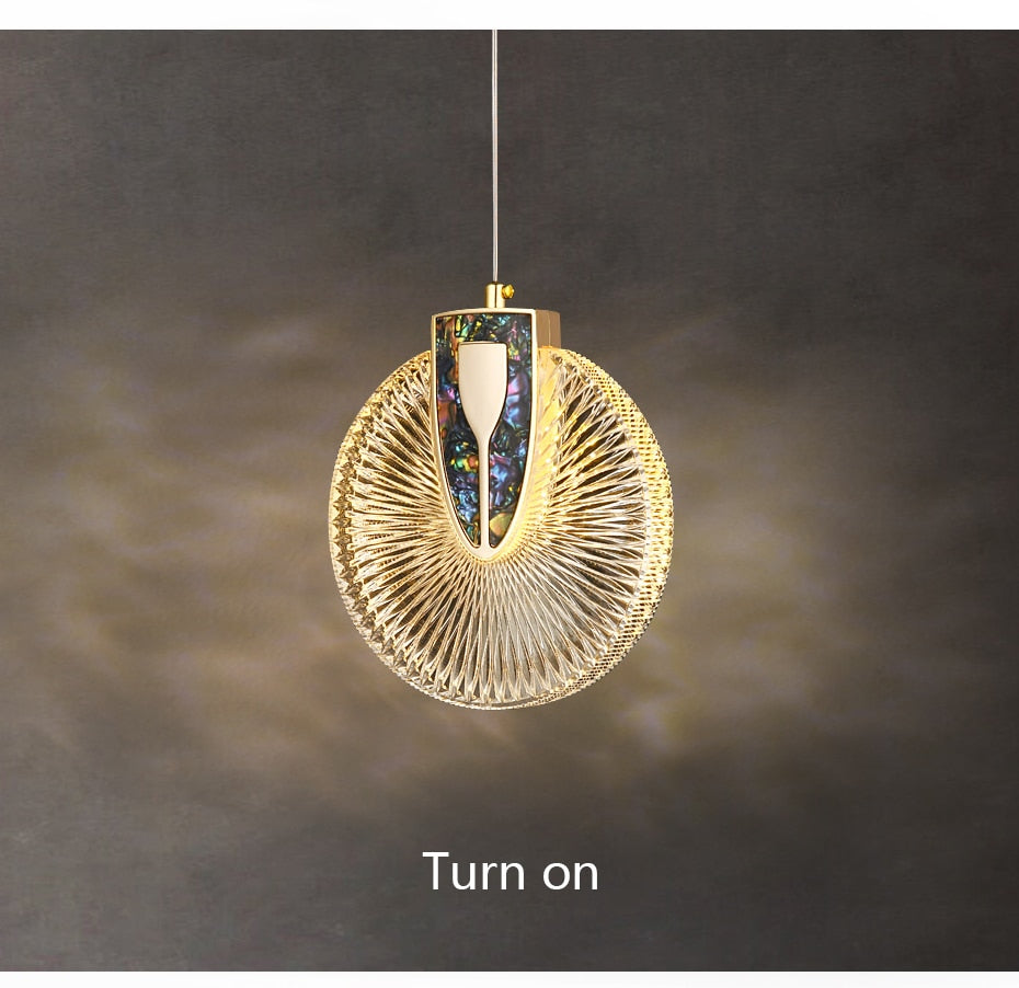 Luxury Crystal Glass Pendant Lighting Fixture