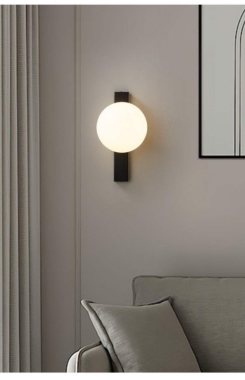 Warm Copper LED Wall Light for Modern Homes