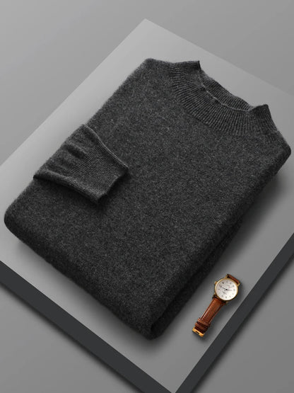 Warm Merino Wool Crew Neck Sweater