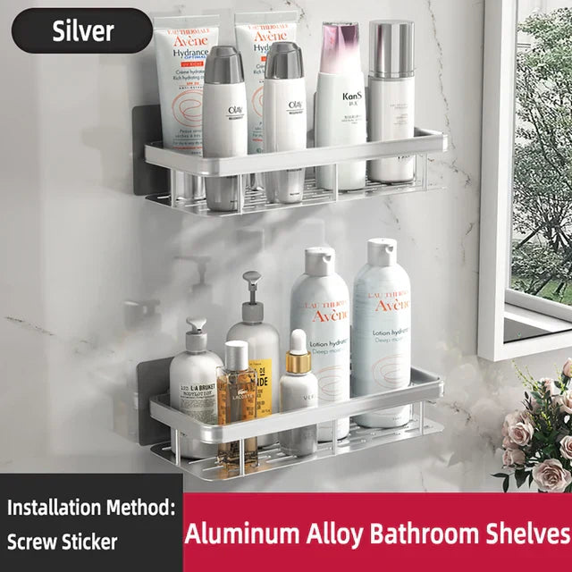 Wall Mounted Bathroom Storage Shelf