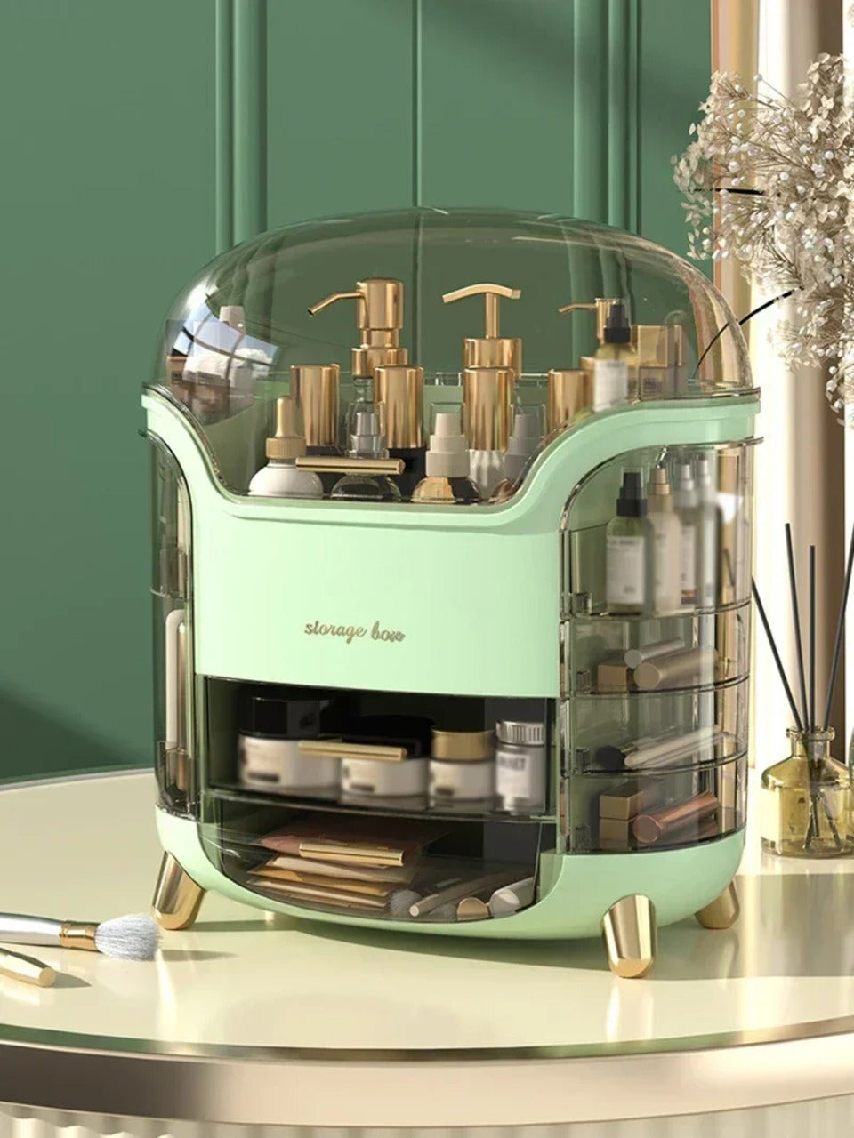 Spacious Cosmetic Desk Storage Case