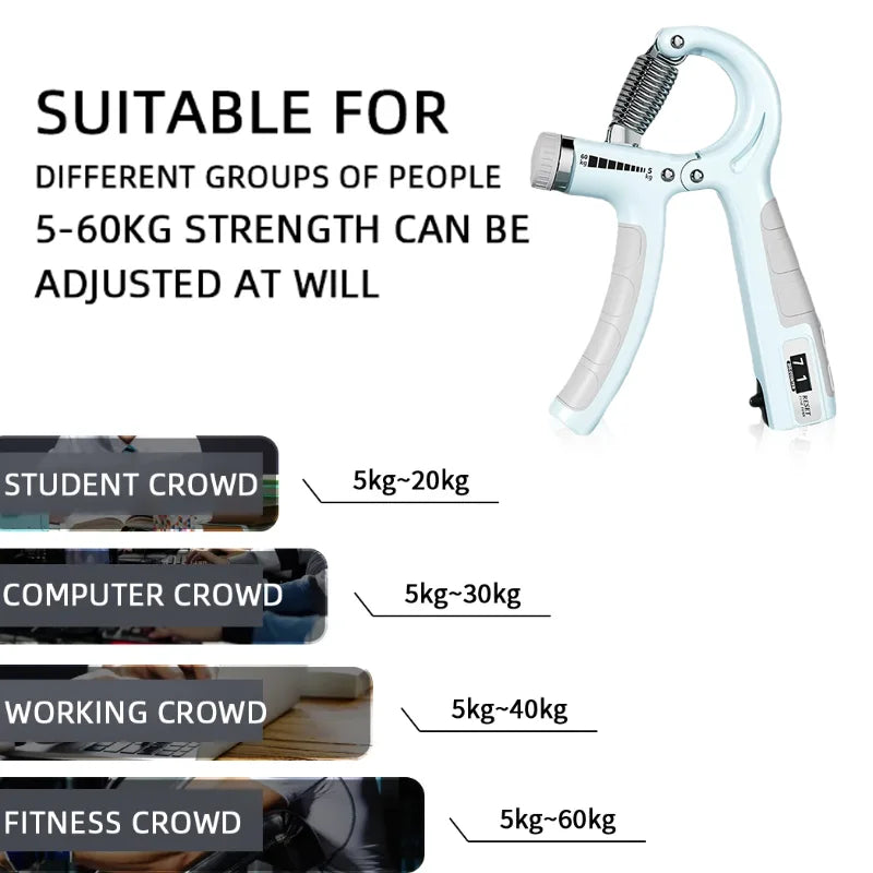 Compact Hand Grip Exerciser For Stronger Wrists