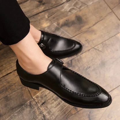 Luxury Mens Genuine Leather Slip On Shoes