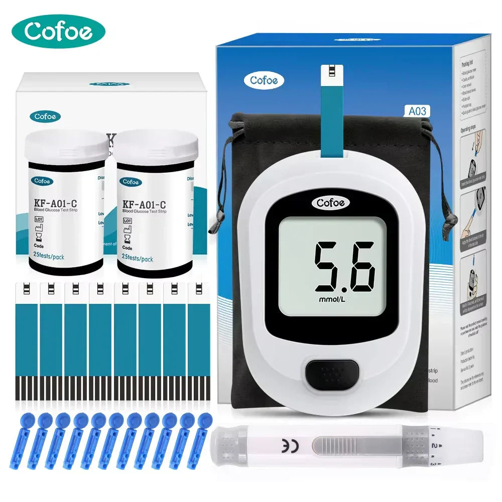 Accurate Home Blood Glucose Test Kit With Strips - Lusomart