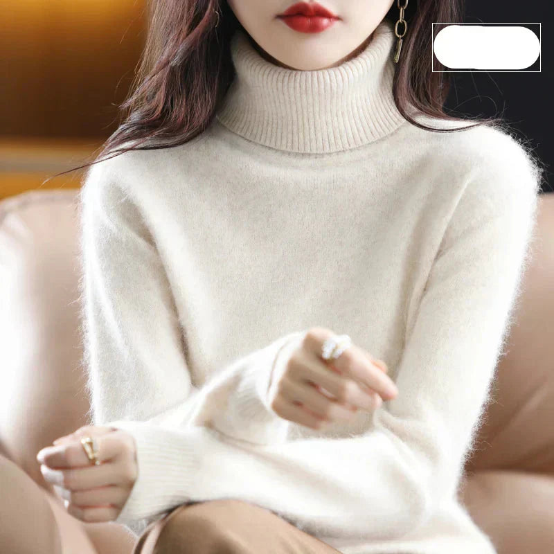 Luxurious Pure Cashmere Crew Neck Winter Sweater
