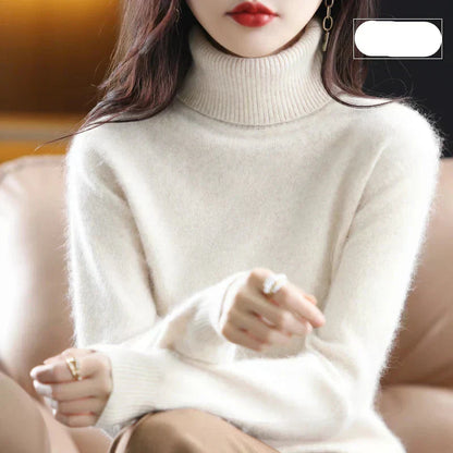Luxurious Pure Cashmere Crew Neck Winter Sweater