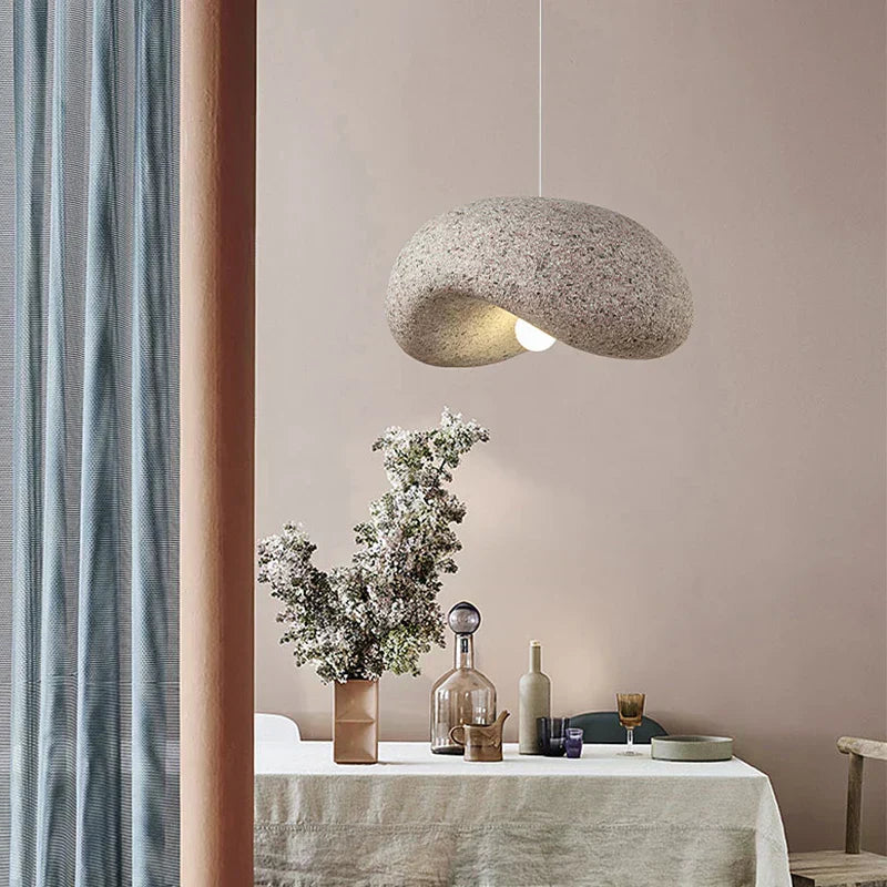 Rustic Wooden Drop Pendant Lamp