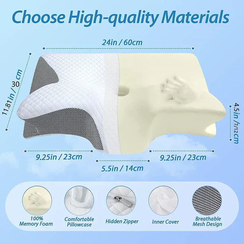 Contour Comfort 2-in-1 Memory Foam Neck Pillow