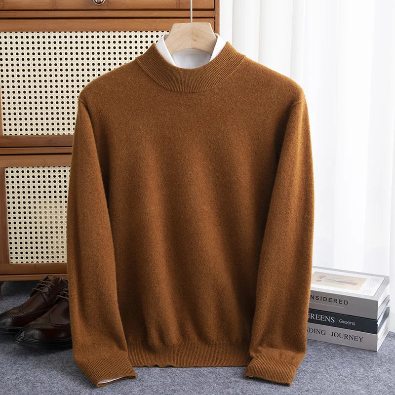 Classic Crew Neck Warm Wool Sweater