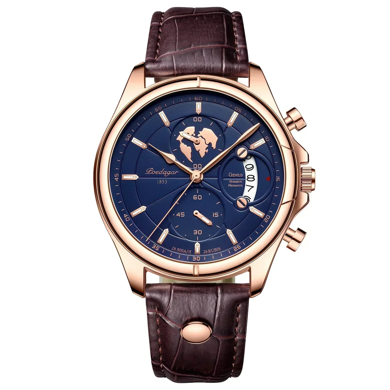 Classic Leather Strap Watch - Lusomart