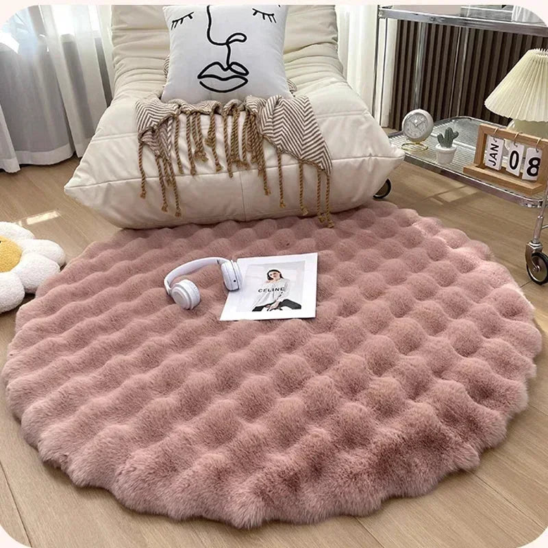 Soft Circular Rug in Scandinavian Design