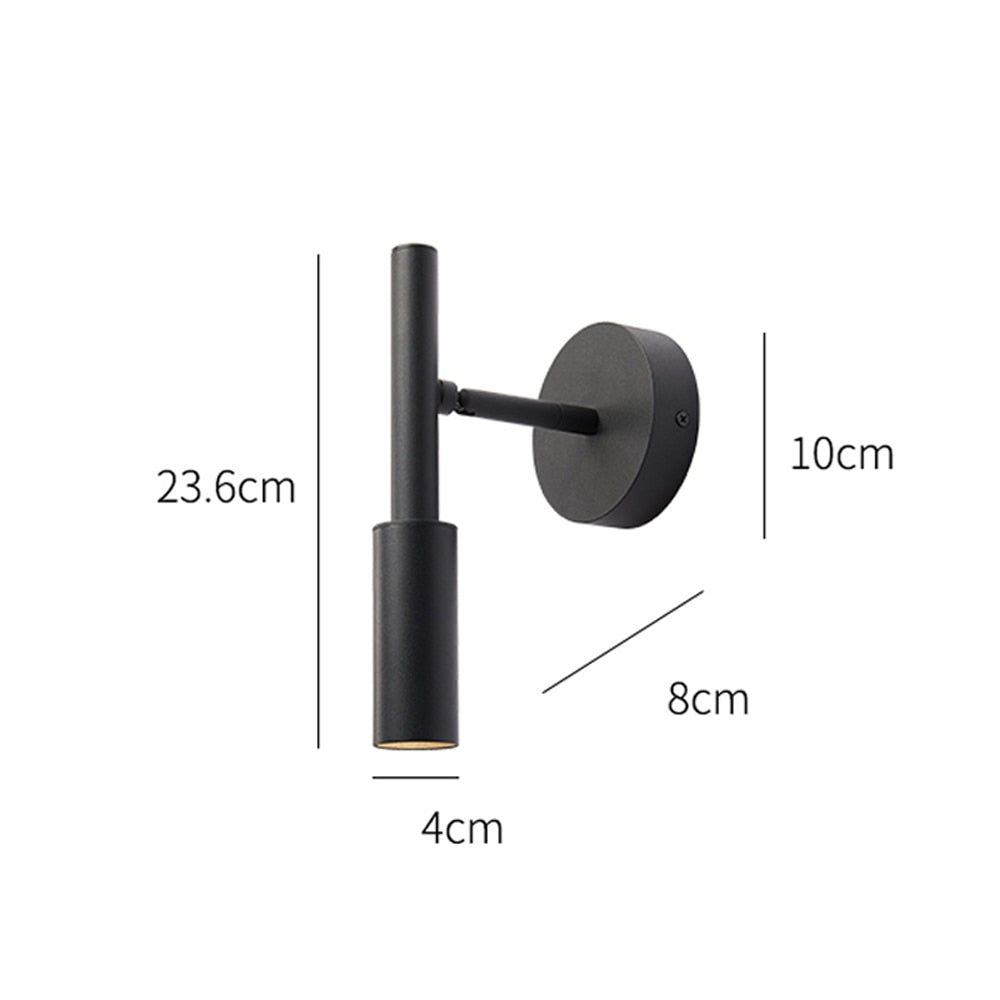 Flexible Black Adjustable Wall Reading Lamp