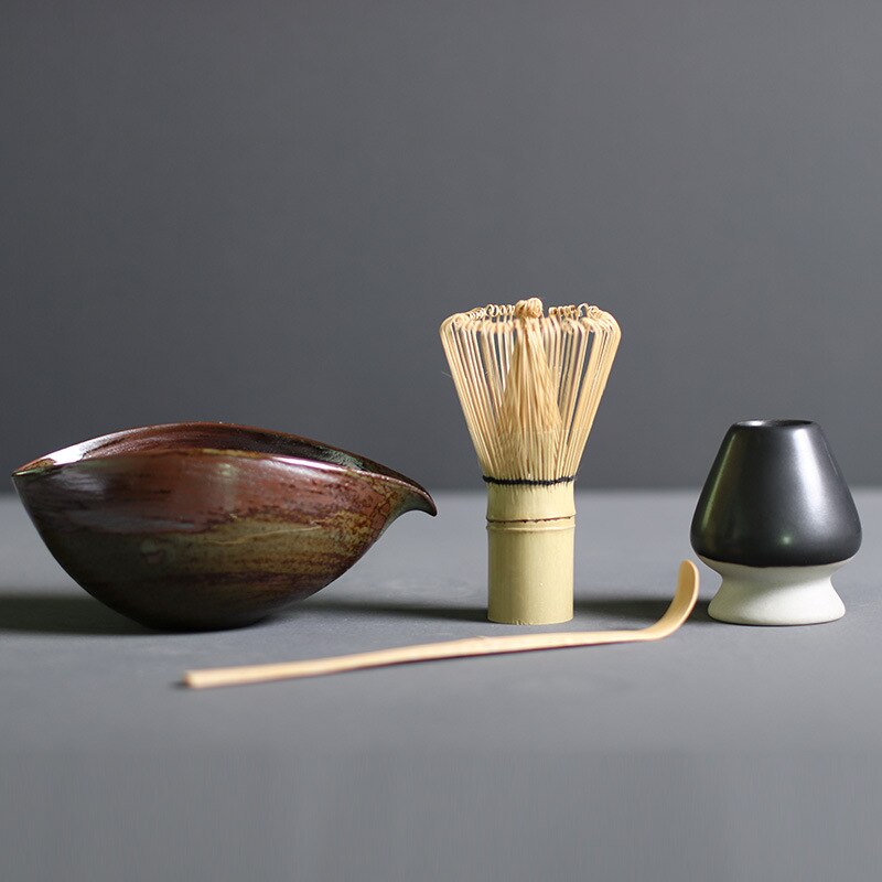 Simple Japanese Ceramic Matcha Tea Set - Lusomart