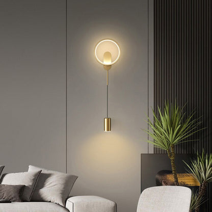 Contemporary Gold LED Wall Lamp 24W