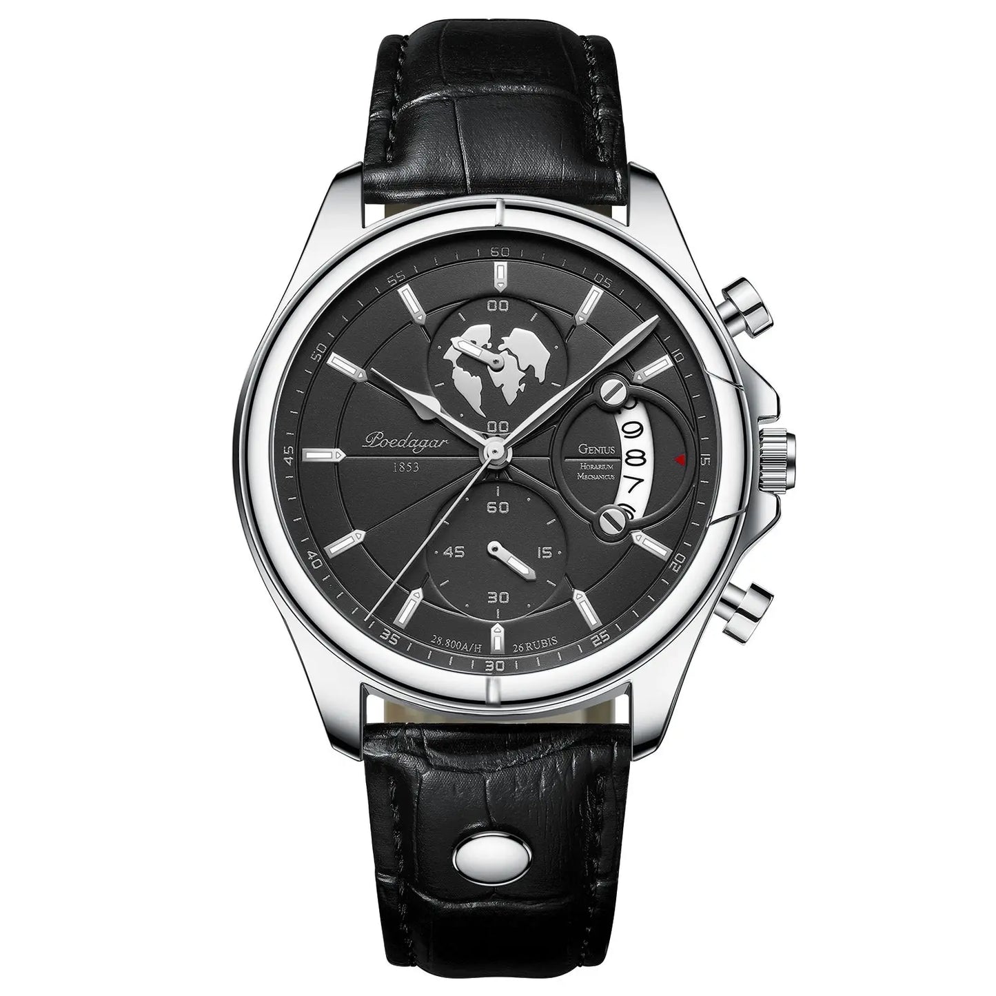 Classic Leather Strap Watch
