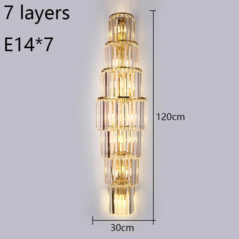 Sparkling Glass LED Wall Light With Soft Glow Effect