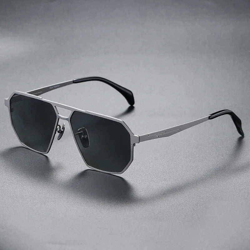 Premium Metal Pilot Sunglasses With Polarized Lenses