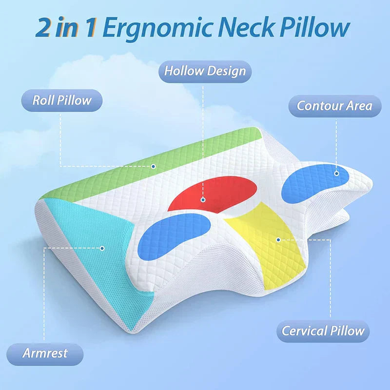 Contour Comfort 2-in-1 Memory Foam Neck Pillow