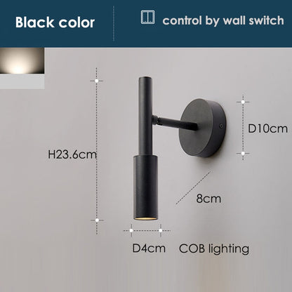 Flexible Black Adjustable Wall Reading Lamp