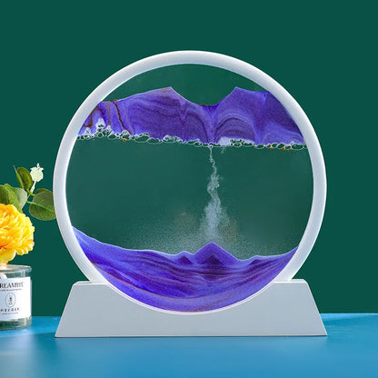 Beautiful Glass Hourglass With Moving Sand Effect