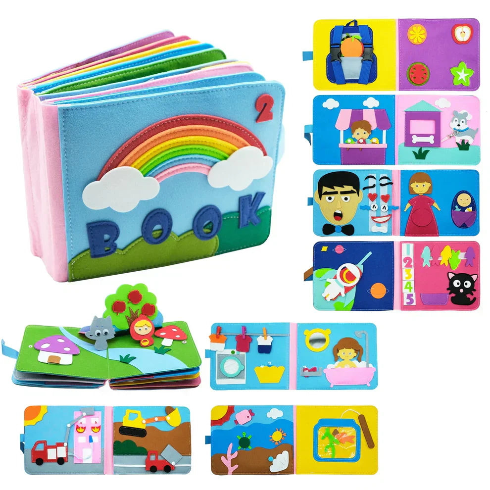Interactive 3D Sensory Play Learning Board