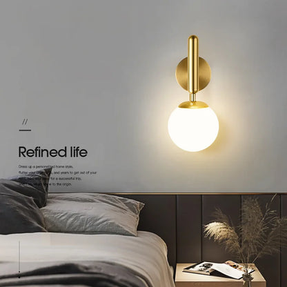 Elegant Low Energy Bedroom Wall Light